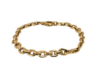 Cartier Meplat 18K Yellow Gold Oval Cable Link Bracelet