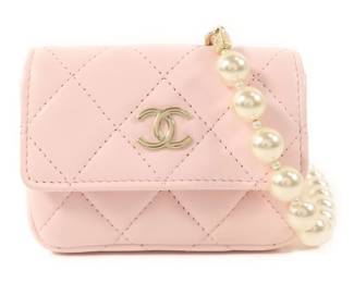 Chanel Pink Lambskin Body Bag with Crosshair