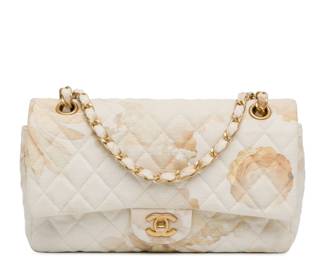 Chanel Floral Denim Medium Classic Flap Bag