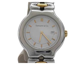 Tiffany Co. Tsolo M0112 Quartz Womens Watch with Box and Link