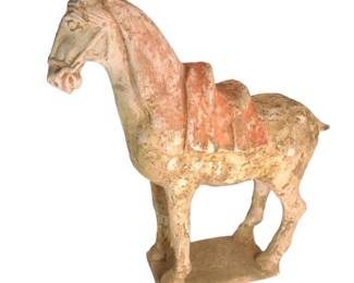 Chinese Sui Dynasty Terracotta Horse Sculpture
