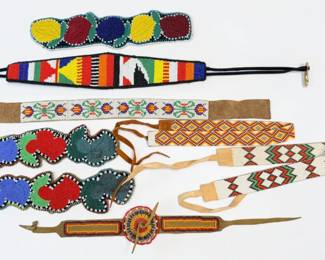 (8) Pieces of Native American Beadwork