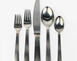 (54pc) Georg Jensen "Acadia" Sterling Flatware Set