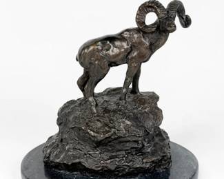 After Charles M Russell "Bighorn Sheep" Bronze