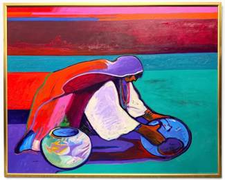 John Nieto "Maria" Acrylic on Canvas