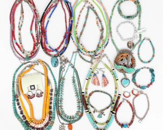 Large Group of Native American-Style Jewelry