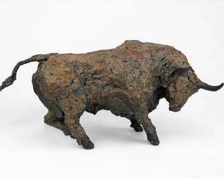 Siri Hollander "Toro" Bronze Sculpture