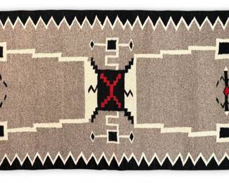 Handwoven Navajo Storm Patterned Rug