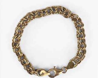 14K Gold Charm Bracelet