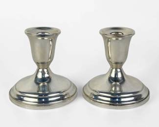 (2) Towle Sterling Silver Weighted Candlesticks