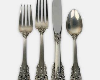 (78pc) Wallace "Grande Baroque" Sterling Flatware Set