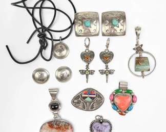 Group of Navajo Sterling Jewelry