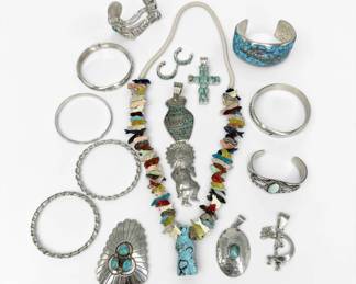 Group of Navajo-Style Jewelry