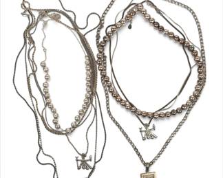 Group of Sterling Necklaces