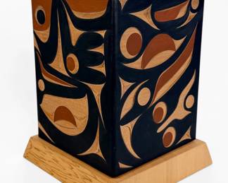 Andy Peterson "Raven and Salmon" Bentwood Box