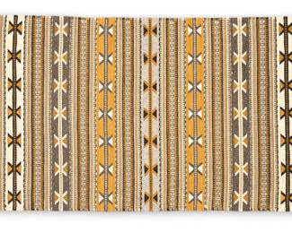 Navajo Natural & Gold Banded Rug