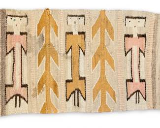 Navajo Yei Figural Gallup Throw Rug