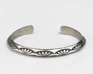 Roger Skeet Navajo Sterling Cuff