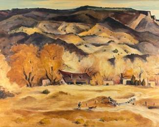 Gene Kloss "Landscape" Watercolor on Paper