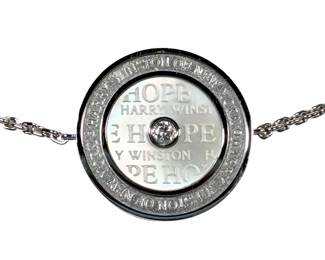 Harry Winston "Hope" 18K White Gold, Mother of Pearl, & Diamond Bracelet