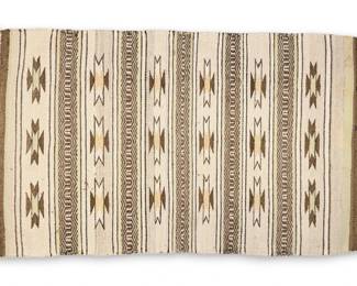 Navajo Banded Stepped Diamond Wool Rug