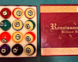 Vtg Renaissance Billiard Balls!