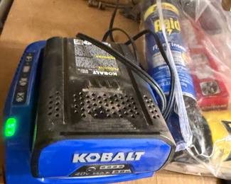 #97 - $90 - Kobalt brushless 40v max push lawn mower with battery and charger