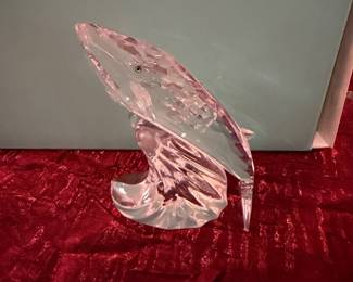 #156 - $75 - Swarovski 1992 "care for me" whales figurine
