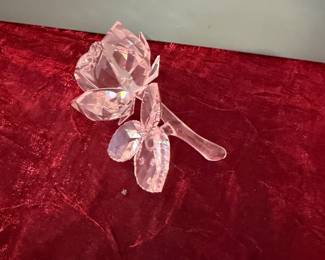 #191 - $30 - Swarovski Rose with stem