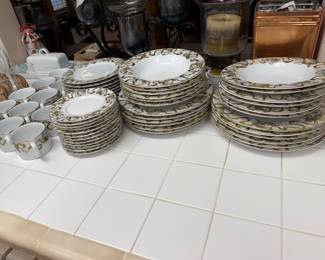 #56 - $300 - American Atelier Heavenly hosts service for 12 - 4 place setting