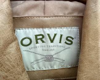 #39 - $80 - ORVIS XL tan leather jacket
