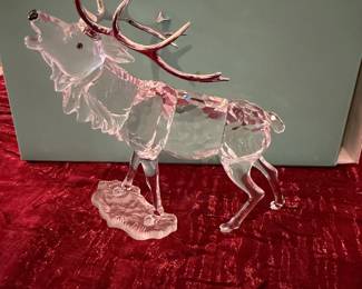 #160 - $100 - Swarovski Moose with silver antlers