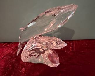 #156 - $75 - Swarovski 1992 "care for me" whales figurine