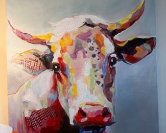 #91 - $48 - Cow painting