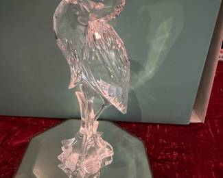 #172 - $70 - Swarovski Heron with gold bill