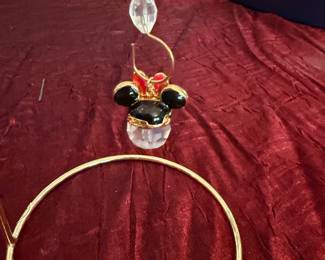 #198 - $70 - Swarovski Rare Disney galley Hanging Minnie Mouse ornament