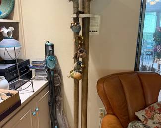 #12 - $120 - Tall floor lamp metal lion's head 72x20