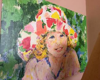 #75 - $180 - Little girl with hat 29x39