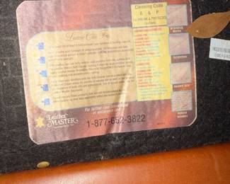 #11 - $350 - Leather Master brown club chair - leather 36x34x36