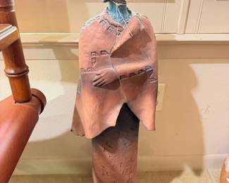 #36 - $180 - Robson Design (American 1935-) American Indian pottery figure of Wisdom Speaker