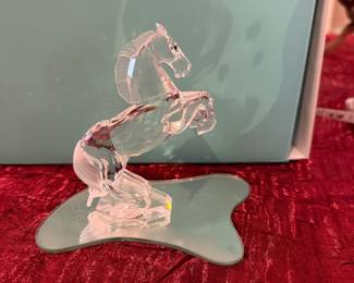 #143 - $50 - Swarovski crystal rearing stallion horse