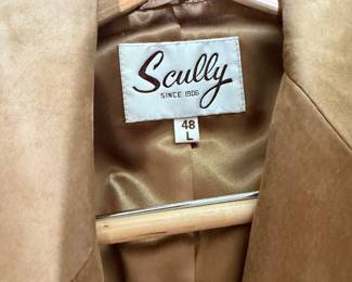#41A - $90 - Scully tan suede mans jacket SZ 48 L
