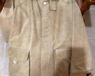 #39 - $80 - ORVIS XL tan leather jacket