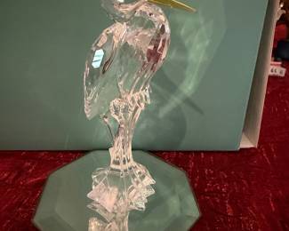 #172 - $70 - Swarovski Heron with gold bill