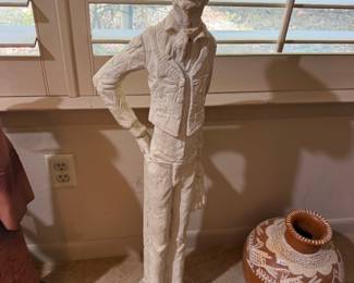 #37 - $100 - J.J Designs @76 Western figure of western man