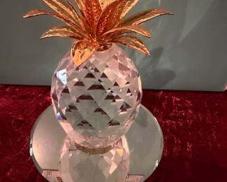 #144 - $60 - Swarovski Pineapple gold tip