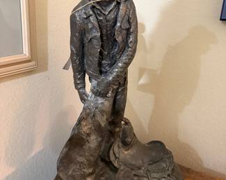 #27 - $48 - Michael Garman Taking the Rough Off statue -19x11