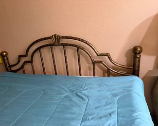 #77 - $350 - King size bed with mattress metal frame