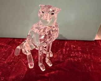 #158 - $40 - Swarovski panther/cheetah