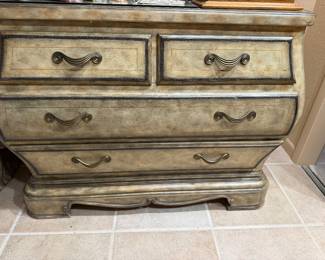 #76 - $320 each - Chest 4 drawers silverish patina 42x22x35 2 available
